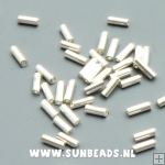 Rocailles staafje 4mm (zilver)