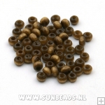 Houten kraal donut 3mm (bruin)