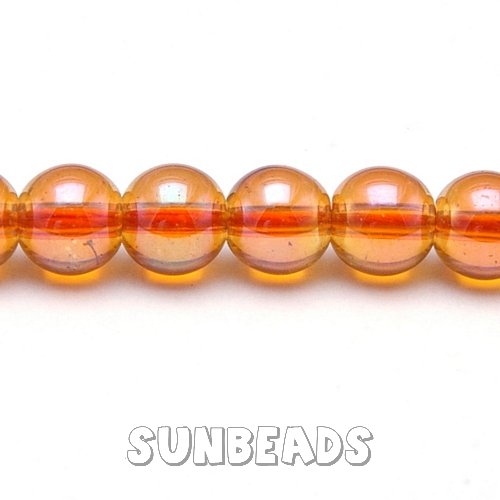 Glaskraal luster 8mm oranje - Klik op de afbeelding om het venster te sluiten