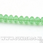 Facet kraal donut 8x6mm (groen)