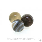 Halfedelsteen rond 10mm (botswana agaat)