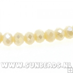 Facetkraal 4x3mm (beige)