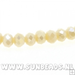 Facetkraal donut 3x2mm (beige)