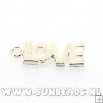 Metalen bedel love (zilver)