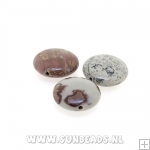 Halfedelsteen rond plat 14mm (artic jasper)