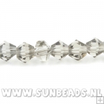 Facet kraal rond 4mm (rook)