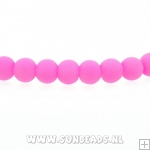 Glaskraal rond 6mm (roze)