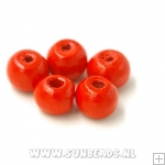 Houten kraal 6mm (rood)