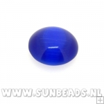 Plaksteen rond 14mm (donkerblauw)