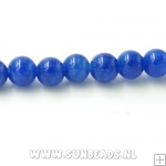 Halfedelsteen rond 4mm (donkerblauw)
