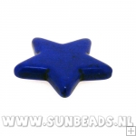 Turquoise kraal ster 40mm (donkerblauw)