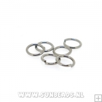 Ringetjes open 8mm (blackplated)