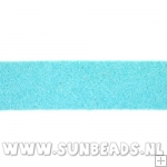Suede veter plat 10mm (turquoise)