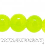 Glaskraal rond 6mm (limegroen)