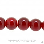 Glaskraal rond 6mm (rood)