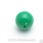 Kunststof kraal 22mm rond (groen)