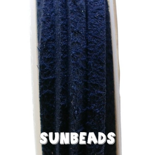 Suede veter 2meter (donkerblauw) - Klik op de afbeelding om het venster te sluiten