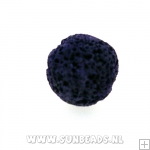 Lava kraal rond 12mm (paars)