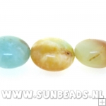 Halfedelsteen Amazonite rond plat 12mm