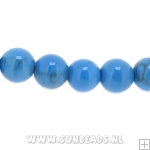 Halfedelsteen rond 4mm (blauw)