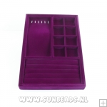 Combinatie displaydoos, velours, amethyst Combinatie displaydoos, velours, amethyst