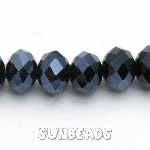 Facet kraal donut 12x8mm (donkerblauw) - Klik op de afbeelding om het venster te sluiten