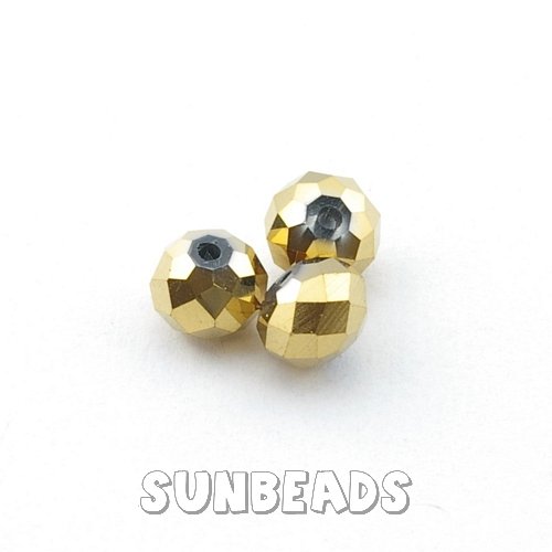 Facet kraal donut 10x6mm (goud) - Klik op de afbeelding om het venster te sluiten