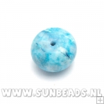 Halfedelsteen donut (turquoise)