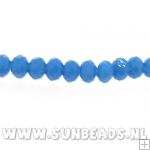 Facetkraal donut 3x2mm (blauw)