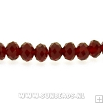 Facetkraal 4x3mm (rood)