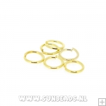 Ringetjes open 8mm (goud)