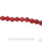 Halfedelsteen rond 6mm (ruby)