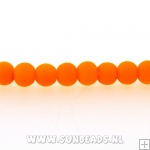 Glaskraal rond 6mm (neonoranje)