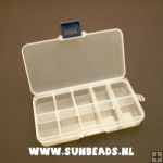 Sorteerdoosje, 10 vaks, klep (1 st.) Sorteerdoosje, 10 vaks, klep (1 st.)