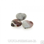 Halfedelsteen hartje 10mm (artic jasper)