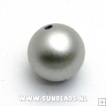 Kunststof kraal 20mm (zilver)