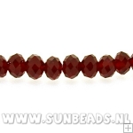 Facetkraal 4x3mm (rood)