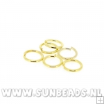 Ringetjes open 8mm (goud)