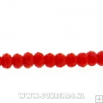 Facetkraal donut 3x2mm (rood)