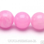 Halfedelsteen rond 10mm (roze)