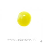 Glaskraal rond 8mm (geel)