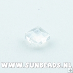 Facet kraal vierkant 12x12mm (crystal AB)