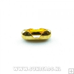 Ball chain slot 4.5mm goud