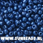 Rocailles 3mm (blauw metallic)