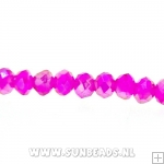 Facetkraal donut 3x2mm (fuchsia)