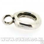 Metalen ring met oog (zilver)