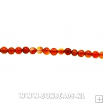 Halfedelsteen rond 3mm (carnelian)