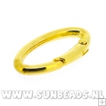 Musketonhaak 32x16mm (goud)