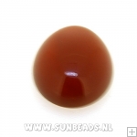 Plaksteen ovaal 12x16mm red agate