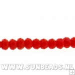 Facetkraal donut 3x2mm (rood)